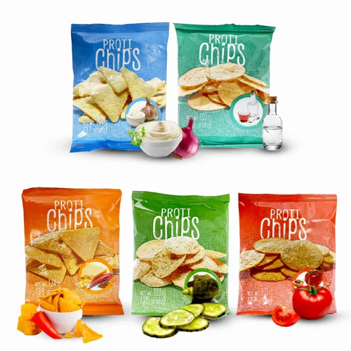 Miniatura 8 de ProtiWise Chips de proteína para barbacoa, 0.55 onzas de proteína, alta fibra, baja en carbohidratos, baja en calorías, aperitivo saludable sin