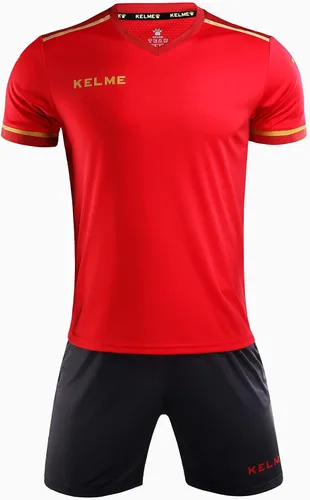 Miniatura 2 de KELME Conjunto de uniforme de fútbol para niños, adultos, niños y niñas, camiseta de fútbol y pantalones cortos, equipo deportivo atlético, camiseta