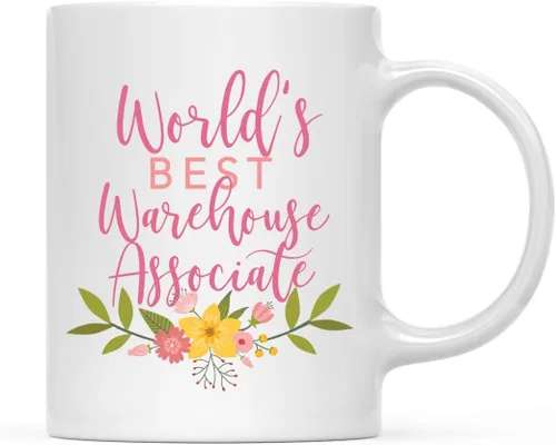 Miniatura 81 de Andaz Press Taza de café de 11 oz, regalo de broma de la mejor abbuela del mundo, diseño floral, paquete de 1