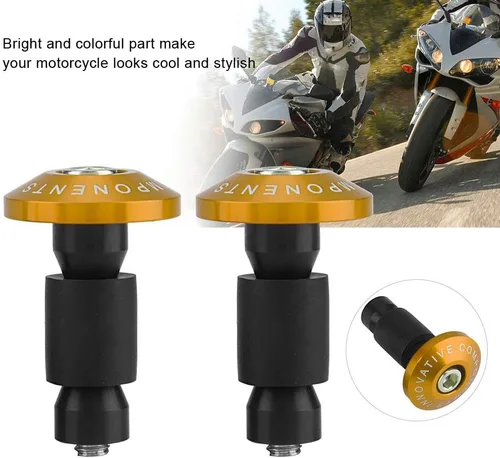Miniatura 3 de Tapón de agarre para manillar, 0.866 in, 7/8 pulgadas, tapas deslizantes para manillar de motocicleta, para carreras ATV Offroad (dorado)