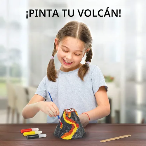 Miniatura 4 de Kit de Volcán Ultimate de National Geographic – Kit de ciencia volcánica en erupción para niños, 3 veces más erupciones, cristales pop que crean