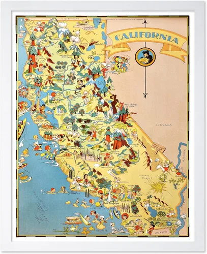 Miniatura 28 de Poster Master Póster retro de viaje con mapa monumental vintage de Florencia, arte italiano, gran regalo para hombres, mujeres, amantes