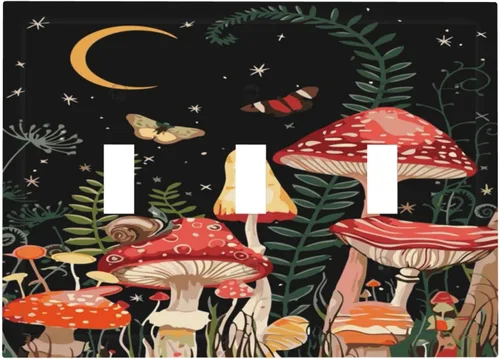 Miniatura 98 de Hojas de eucalipto, vegetación, flores de vid, sencillez, cubiertas decorativas de salida de 1 pandilla, placa de pared para interruptor de luz