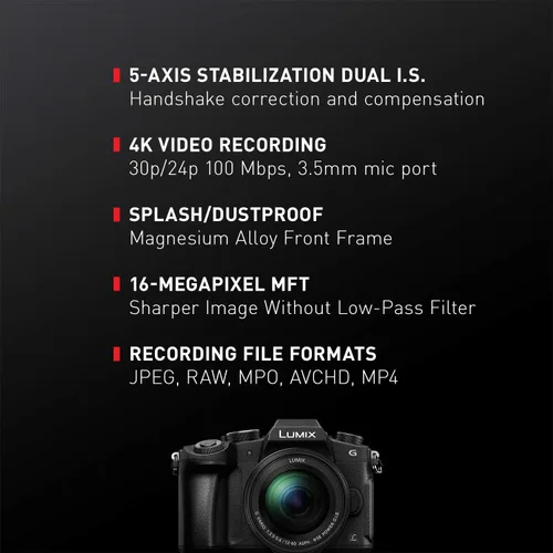 Miniatura 15 de Cámara Panasonic Lumix DMC-G85KBODY de lentes intercambiables, sin espejo, 4K, cuerpo solamente, 16 megapíxeles, negro