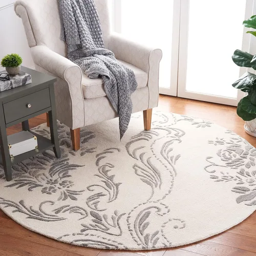 Miniatura 24 de SAFAVIEH Jardin Collection - Alfombra de área de 5 x 8 pies, color negro, lana hecha a mano, ideal para zonas de alto tráfico en sala de estar