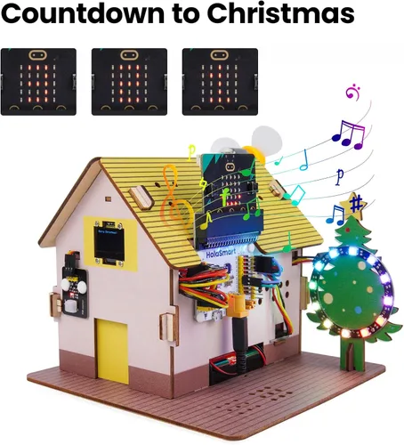 Miniatura 4 de Microbit Smart Home para microbit V1 y V2, kit de codificación STEM educativo DIY con tutorial en línea, kit de programación electrónica