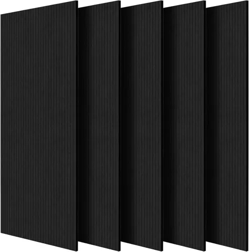 Miniatura 9 de VEVOR Paquete de 5 paneles acústicos autoadhesivos, paneles de espuma a prueba de sonido de 47.2 x 23.6 x 0.4 pulgadas, paneles de pared de fibra