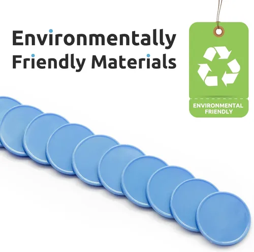 Miniatura 7 de juego de 100 fichas de aprendizaje de plástico opaco, mini fichas de póquer, fichas de juego con caja de almacenamiento