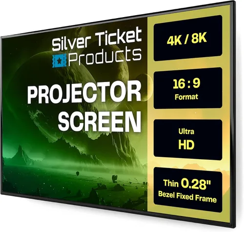 Miniatura 7 de Silver Ticket Products Serie S7 - Marco fijo de cine en casa de 6 piezas, marco fijo 4K/8K Ultra HD, HDTV, HDR y pantalla de proyección 3D activa