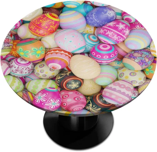 Miniatura 63 de Mantel Redondo con Elástico para Mesa de Playa, Diseño de Estrella de Mar, Cubierta de Mesa Circular, Impermeable, Lavable, de Poliéster, Pequeñas
