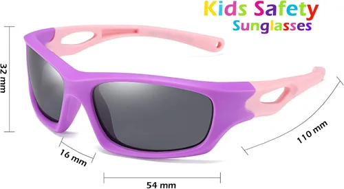 Miniatura 7 de FEISEDY - Gafas de sol deportivas polarizadas para niños y niñas de 3 a 12 años de edad, regalo para niños B2453