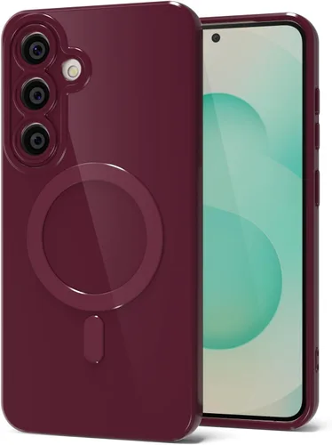 Miniatura 152 de Svanove para Samsung Galaxy S22 Funda de teléfono de silicona magnética, compatible con Magsafe, linda para mujeres, brillante color brillante, gel