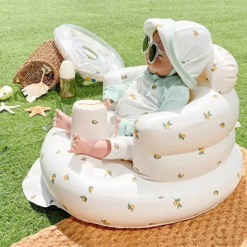 Miniatura 2 de EKEPE Asiento Inflable para Bebé para Bebés de 3 Meses en Adelante, Asientos de Piso para Infantes para Sentarse Erguido, Asientos de Bebé