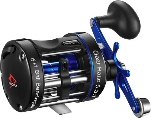 Miniatura 12 de Piscifun Chaos XS Carrete de Pesca Baitcasting, Carrete Baitcaster Redondo de Cuerpo Metálico Reforzado, Carrete Suave y Potente para Agua Salada