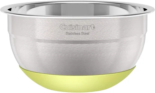 Miniatura 4 de Cuisinart Tazones de mezcla de acero inoxidable de 3 piezas con base antideslizante, 1.5qt, 3qt y 5qt