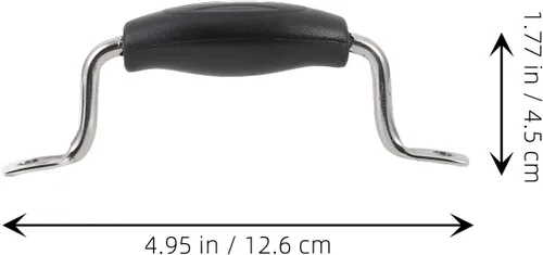 Miniatura 6 de 1 juego de pomos de repuesto para tapa de olla, agarres de mango de tapa de cacerola, agarres de acero inoxidable, asas de sujeción con tornillos, 2