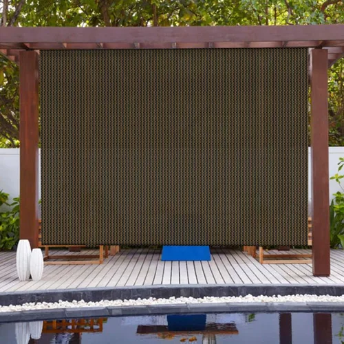 Miniatura 7 de Patio Paradise Shades - Persianas enrollables para exteriores, 7 pies de ancho x 8.5 pies de alto, persianas para exteriores, porche, terraza, Marrón