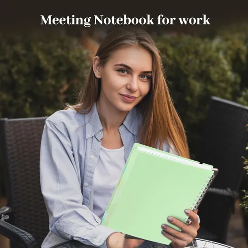 Miniatura 2 de Yoment Cuaderno de 5 materias con separadores de pestañas, cuaderno en espiral B5, 7 x 10 pulgadas, cuadernos rayados para trabajo de oficina