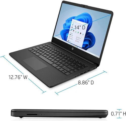 Miniatura 4 de Laptop portátil HP, para estudiantes y negocios, pantalla HD de 14", procesador Intel Quad-Core N4120, 8 GB de RAM DDR4, 64 GB eMMC, 1 año de Office