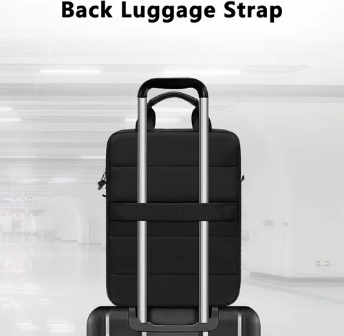 Miniatura 7 de MOSISO Bolsa de hombro vertical para laptop, bolsas de computadora de 15 a 16 pulgadas compatibles con MacBook Pro de 16 pulgadas/Air de 15