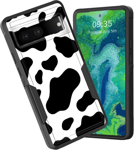 Miniatura 60 de Funda para Pixel 6A, funda híbrida de doble capa resistente a prueba de golpes de policarbonato duro de silicona suave TPU para Google Pixel 6A