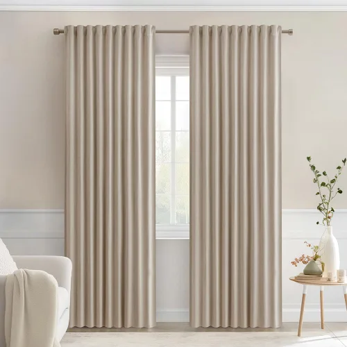 Miniatura 33 de MIULEE Cortinas opacas con pestaña trasera de 63 pulgadas de largo, juego de 2 paneles para sala de estar, dormitorio, privacidad, bolsillo