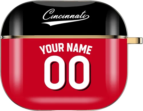 Miniatura 5 de Funda personalizada con nombre y número para AirPods Pro de 3ª generación Pro 2 (2019, 2021, 2022) con llavero personalizado, regalo para fanáticos