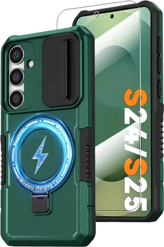 Miniatura 18 de Funda magnética para Samsung Galaxy Note 20 Ultra con soporte de anillo [con protector de pantalla] [Compatible con carga inalámbrica MagSafe] Funda