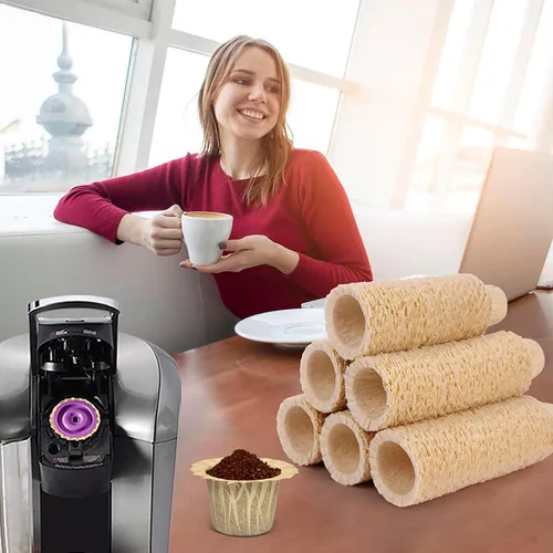 Miniatura 4 de Haetyly 100 unidades de filtros de papel natural compatibles con Keurig Single Serve 1.0 y 2.0, se ajustan a todas las marcas de cápsulas de café K