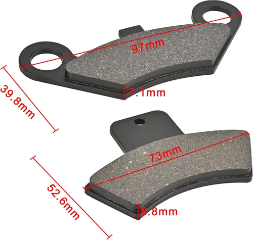 Miniatura 3 de Pastillas de freno delanteras y traseras compatibles con Polaris Sportsman 335 400 500 4X4 Scrambler 400 500 Diesel 455 Trail Blazer 400 250 Xplorer