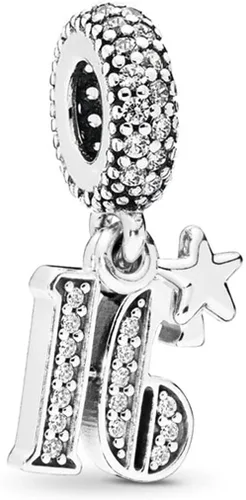 Dijes de cumpleaños número 21, 30, 16, 18, 50, 60 aniversario, para pulseras Pandora Moments, regalo para esposa, mujeres, niñas, familia