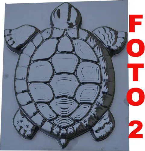 Miniatura 2 de SvitMolds Molde de bricolaje con forma de tortuga escalonada, molde decorativo de tortuga, molde de cemento para hormigón, manual personalizado