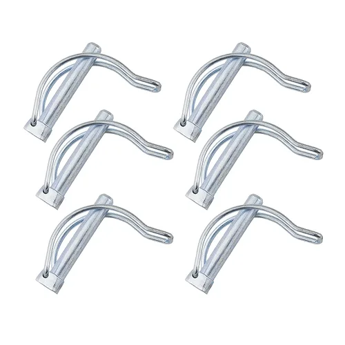 Miniatura 7 de 4 pines de seguridad de acoplador de acero al carbono, remolque remolque, bicicleta, carriola, barco, etapa, gancho de enganche de pierna