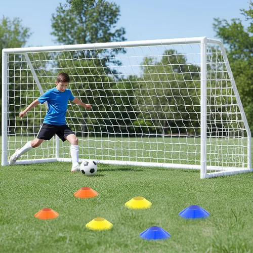 Miniatura 8 de NAIZEA Soccer Goal - 12x6/10x6/8x6/6x4FT Soccer Goals for Backyard, Portable & Weatherproof HPVC Soccers Goal w/Soccer Net Durable Post for Adults &