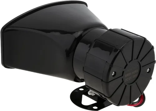 Miniatura 8 de Sirena de coche de 7 tonos con sonido fuerte, bocina de vehículo, ambulancia, sirena, sonido de tráfico con mando a distancia negro, 12 V, 100 W