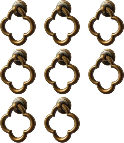 Miniatura 14 de Pomos de Armario Pomos de Gabinete Tiradores de Cajón, Pomos de Aleación de Zinc Negro para Tocador, Pomos de Armario para Cocina, Baño (Estilo F-2)