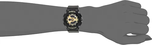 Miniatura 4 de Casio BA-1101ACR Reloj dorado de cuarzo de mujer con display digital-analógico y correa de resina