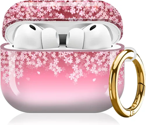 Miniatura 16 de Compatible con AirPod Pro 3 (2025), bonita funda para mujeres y hombres, protección completa, a prueba de golpes, con llavero, accesorios de funda