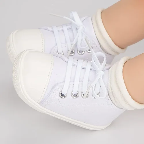 Miniatura 3 de KaKaKiKi - Tenis de lona para bebé, infante, niños, tenis con suela de goma antideslizante, tenis de caramelo caminantes, primerizos, precaminando