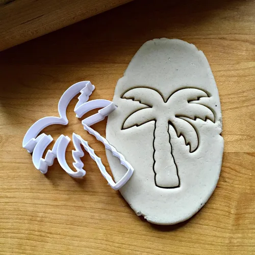Miniatura 2 de Inc Palm Tree (outline) Cookie Cutter - Dishwasher Safe (2")