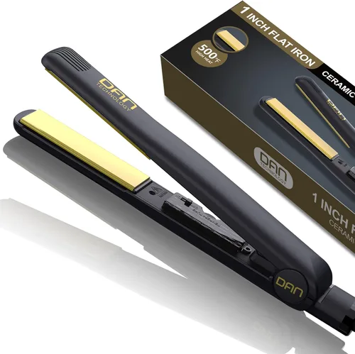 Miniatura 9 de DAN Technology Plancha plana de cerámica de 1 pulgada, plancha de pelo de temperatura ajustable de 500 grados, calentamiento rápido, doble voltaje