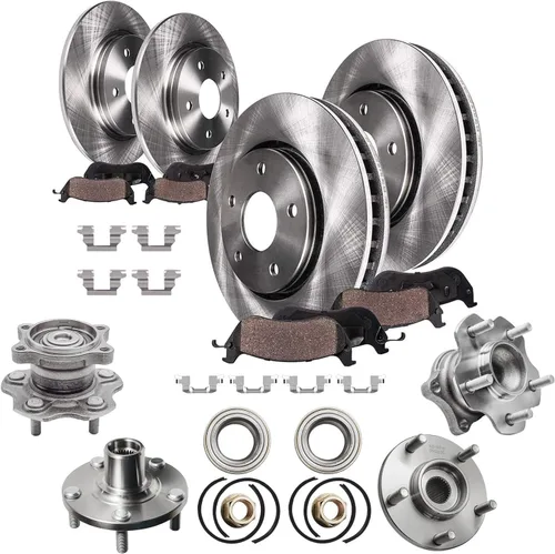 Miniatura 77 de Detroit Axle - Rotores de freno para Ford Mustang 2015 2016 2017 2018 2019 2020 2021 2022 2023 Rotores de freno de disco 2016 2017 2018 2019