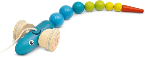 Miniatura 14 de PlanToys® Erizo de madera Juguete Montessori para niños pequeños Juguete para caminar con sonido, aprendizaje temprano, equilibrio y Erizo Pull