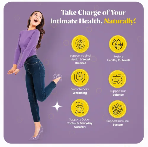 Miniatura 3 de Gomitas probióticas vaginales para mujer, apoyo de VB y olor, equilibrio de pH, flora íntima y salud intestinal, cepas avanzadas de Lactobacillus +