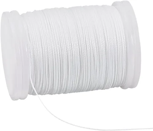 Miniatura 8 de PH PandaHall Cordón encerado de 0.020 in, cuerda encerada de 131 yardas, hilo de poliéster, cuerda de cera para pulseras, collares, joyas
