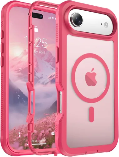 Miniatura 34 de jaroco - Funda magnética compatible con MagSafe para iPhone 11 de 6.1 pulgadas; protección de grado militar contra caídas, de doble capa