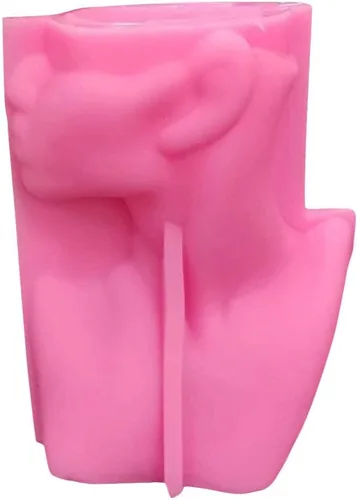 GANAZONO Molde de jarrón de cuerpo humano de 6.88 x 4.33 x 2.95 pulgadas, molde de fundición de silicona para bricolaje, florero, soporte para