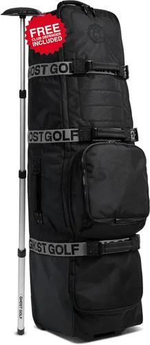 Ghost Golf AWOL - Bolsa de viaje de golf para aerolíneas con ruedas, funda de viaje acolchada suave para palos de golf que se adapta a todas las