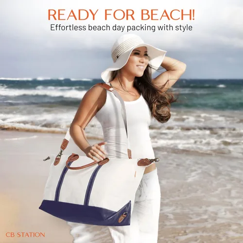Miniatura 8 de CB STATION Bolsa de fin de semana para mujer bolsa de viaje moderna y funcional con correa de hombro desmontable, perfecta para viajes nocturnos