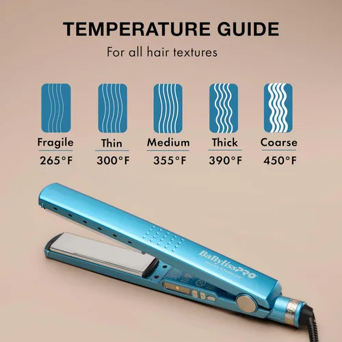 Miniatura 6 de BaBylissPRO Plancha Alisadora de Cabello Iónica de Nano Titanio, Plancha Alisadora de Cabello de 1/4" para Cabello Suave, Brillante, Sin Frizz